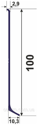 100 чертеж plintus alyuminievyj