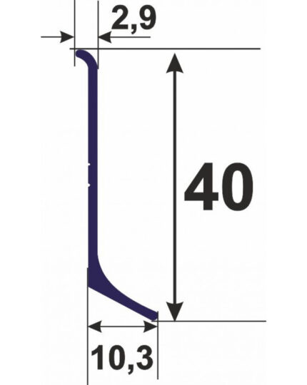40чертеж плинтус 40